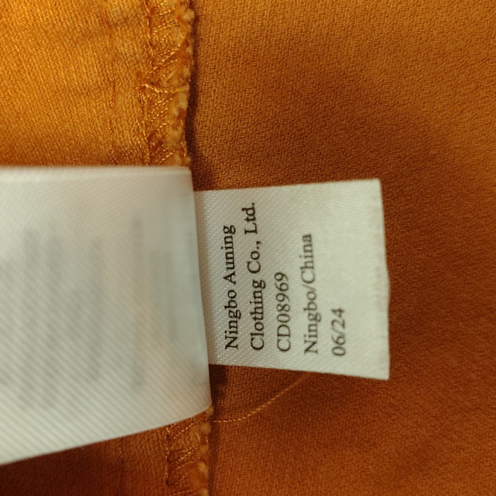 Isaac Mizrahi Orange Corduroy Embroidered Pumpkin Dress - Picture 8 of 8